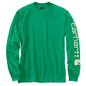 Carhartt Men's Loose Fit Heavyweight Long-Sleeve Logo Sleeve Graphic T-Shirt