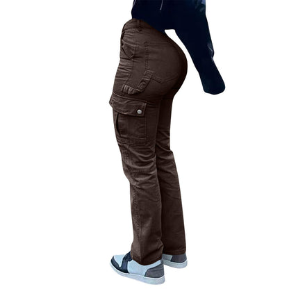 Womens Straight Leg Jeans High Waisted Wide Leg Jeans Casual Stretchy Denim Pants