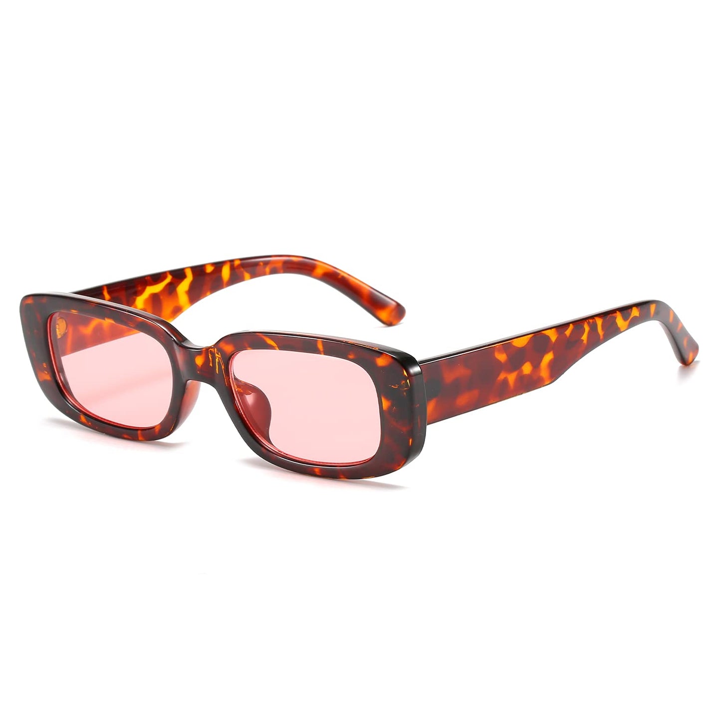 BUTABY Rectangle Sunglasses for Women Retro Driving Glasses 90’s Vintage Fashion Narrow Square Frame UV400 Protection