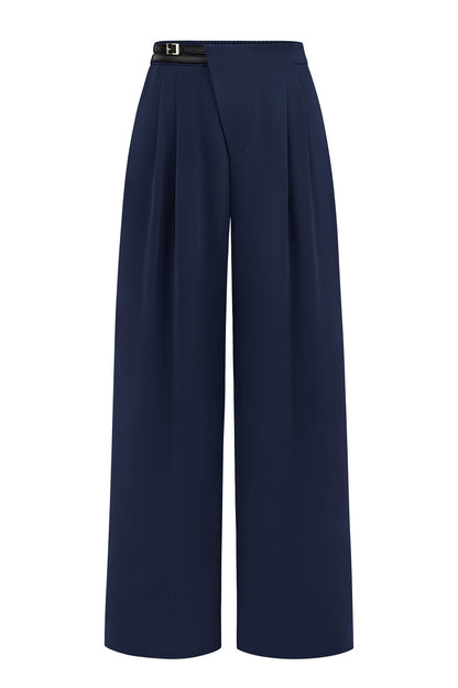 PRETTYGARDEN Women's Wide Leg Pants Dressy High Waisted Business Casual Work Office Suit Palazzo Pant Trousers