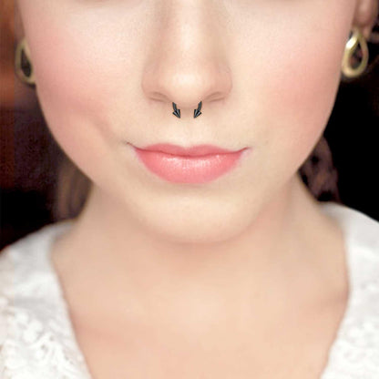 FECTAS 16pcs Septum Rings 16G Septum Jewelry Surgical Steel Horseshoe Hoop Helix Daith Tragus Lip Nose Piercing Retainer for Women Men