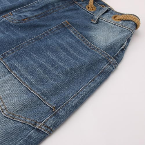 Women's Wide Leg Jeans High Waist Stretchy Classic High Rise Slimming Jeggings Cropped Wide-Leg Jeans