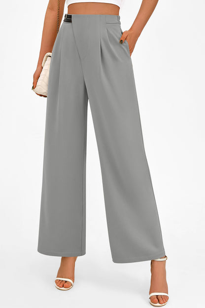 PRETTYGARDEN Women's Wide Leg Pants Dressy High Waisted Business Casual Work Office Suit Palazzo Pant Trousers