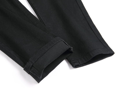 JUNBAOSS Men's Slim Fit Stretch Jeans Ripped Skinny Jeans for Men, Distressed Straight Leg Fashion Comfort Flex Waist Pants