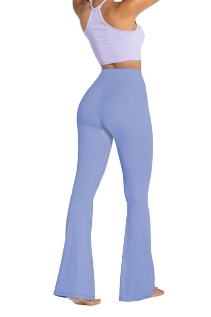 Sunzel Womens Flare Leggings with Tummy Control Crossover Waist and Wide Leg