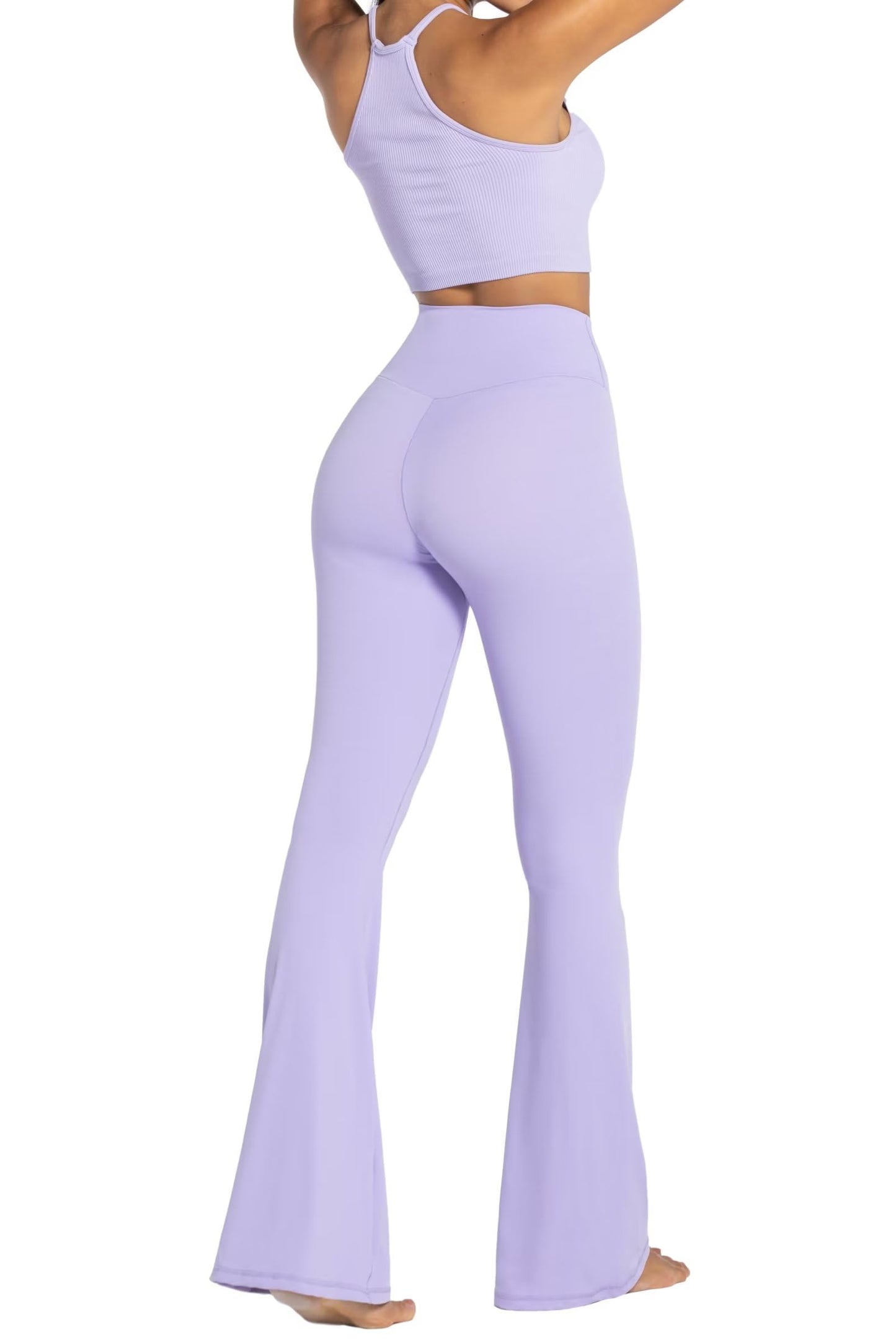 Sunzel Womens Flare Leggings with Tummy Control Crossover Waist and Wide Leg