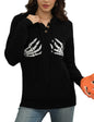 CiCiBird Women Fall Hoodies Sweater Knit V Neck Tops Oversized Fashion Pullover Casual Long Sleeve Shirts with Pockets