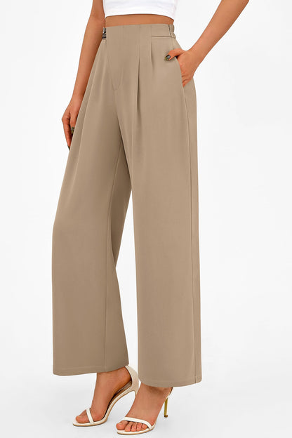 PRETTYGARDEN Women's Wide Leg Pants Dressy High Waisted Business Casual Work Office Suit Palazzo Pant Trousers