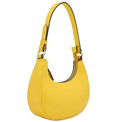 FashionPuzzle Small Crescent Shoulder Bag Underarm Purse