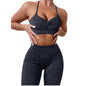 ABOCIW Workout Sets for Women 2 Piece Ribbed Seamless High Waist Scrunch Butt Leggings with Sport Bra Gym Yoga Outfits