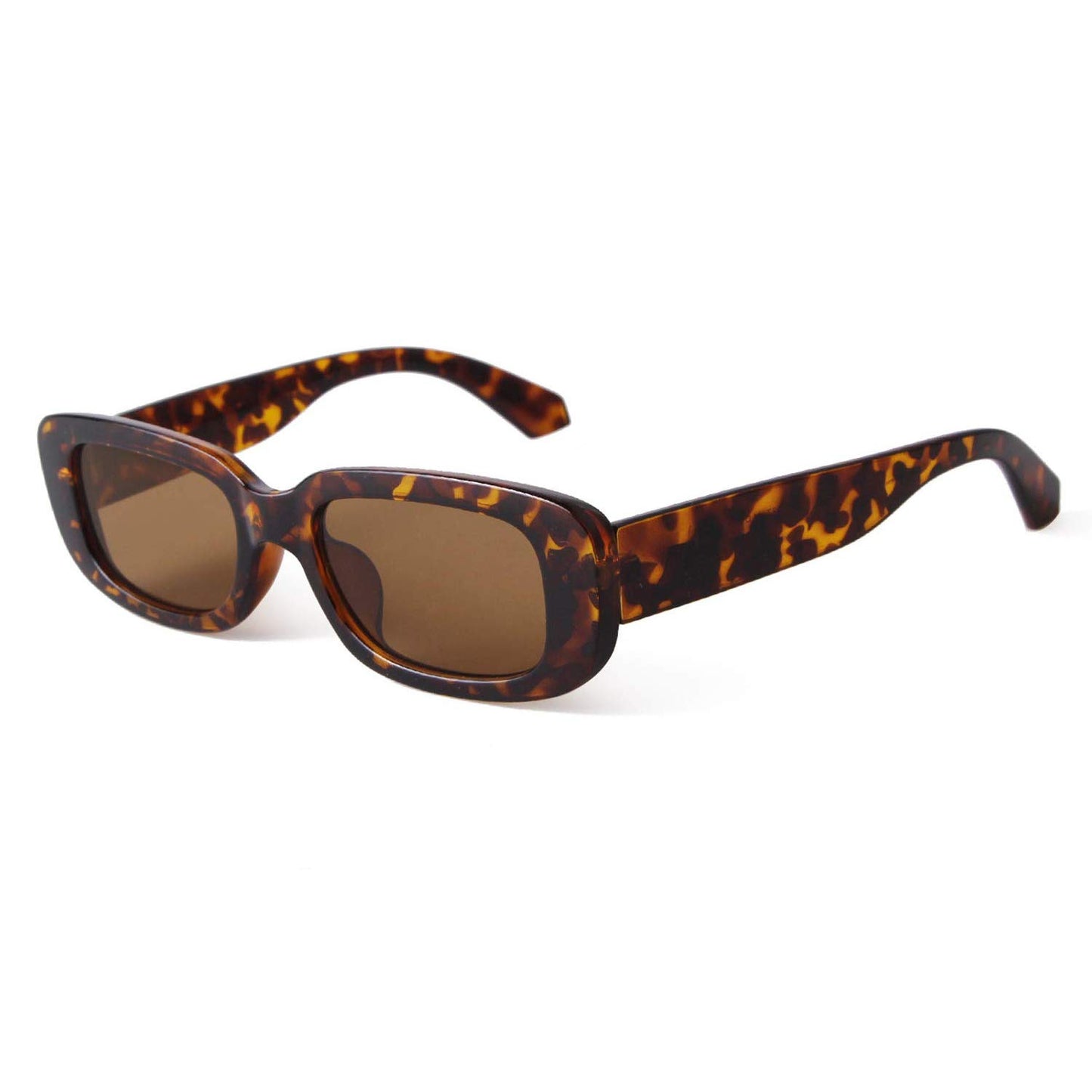 BUTABY Rectangle Sunglasses for Women Retro Driving Glasses 90’s Vintage Fashion Narrow Square Frame UV400 Protection
