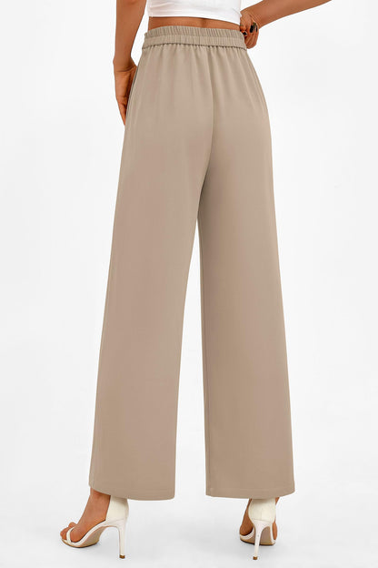 PRETTYGARDEN Women's Wide Leg Pants Dressy High Waisted Business Casual Work Office Suit Palazzo Pant Trousers