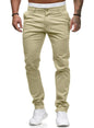 HUNGSON Mens Chinos Slim Fit Stretch Flat-Front Skinny Dress Pants