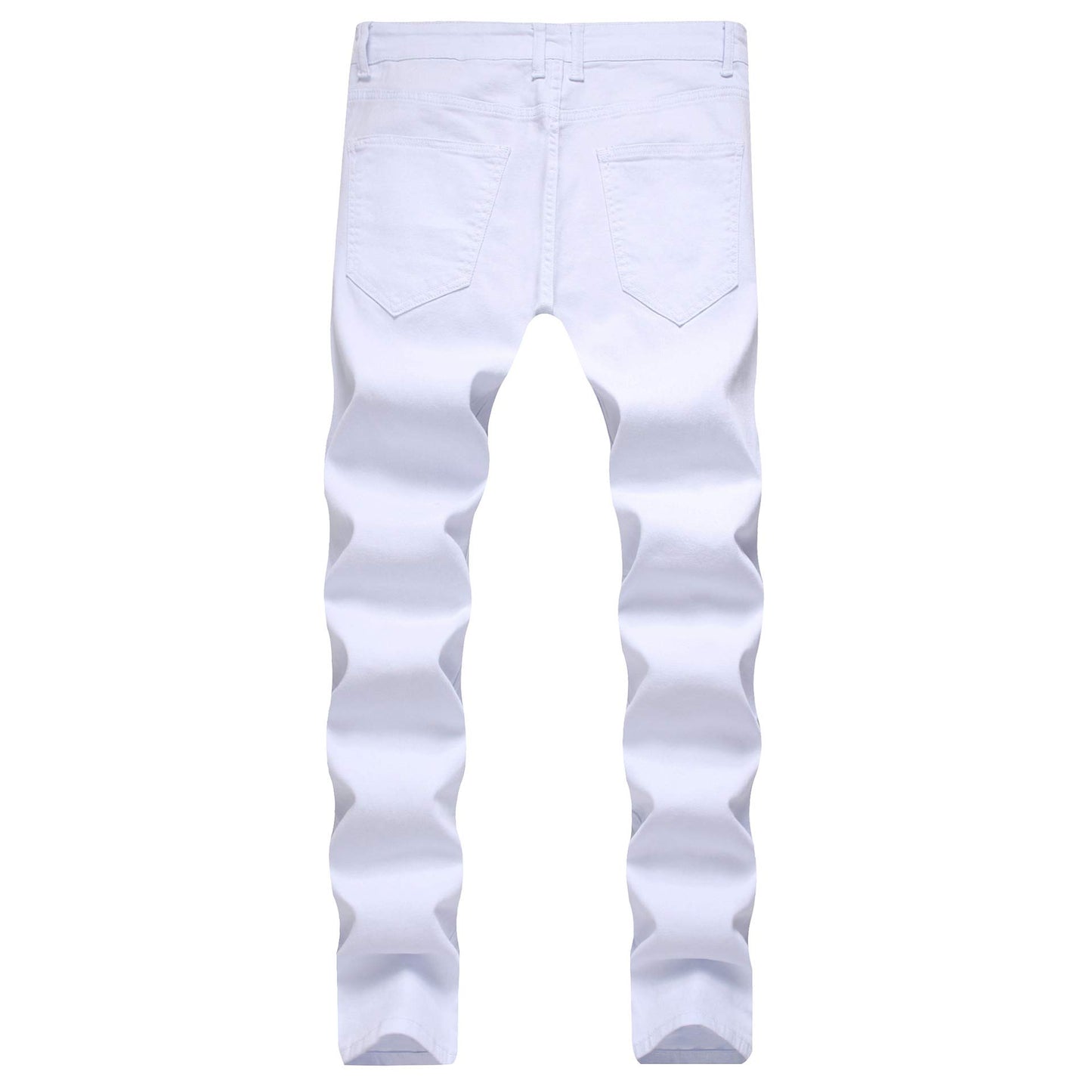 Men's Ripped Skinny Stretch Distressed Destroyed Slim Jeans Denim Pants