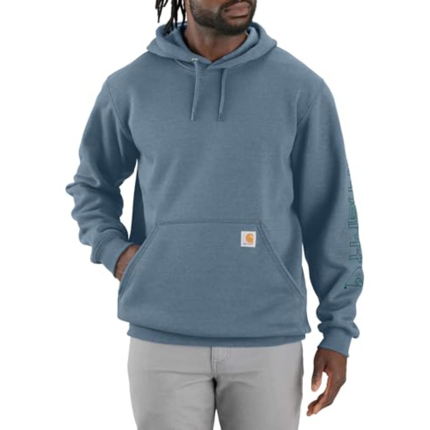 Carhartt Men's Loose Fit Midweight Logo Sleeve Graphic Sweatshirt