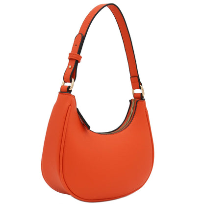 FashionPuzzle Small Crescent Shoulder Bag Underarm Purse
