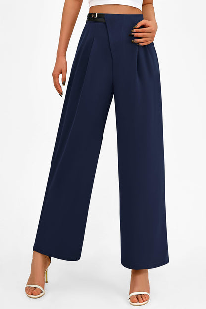 PRETTYGARDEN Women's Wide Leg Pants Dressy High Waisted Business Casual Work Office Suit Palazzo Pant Trousers