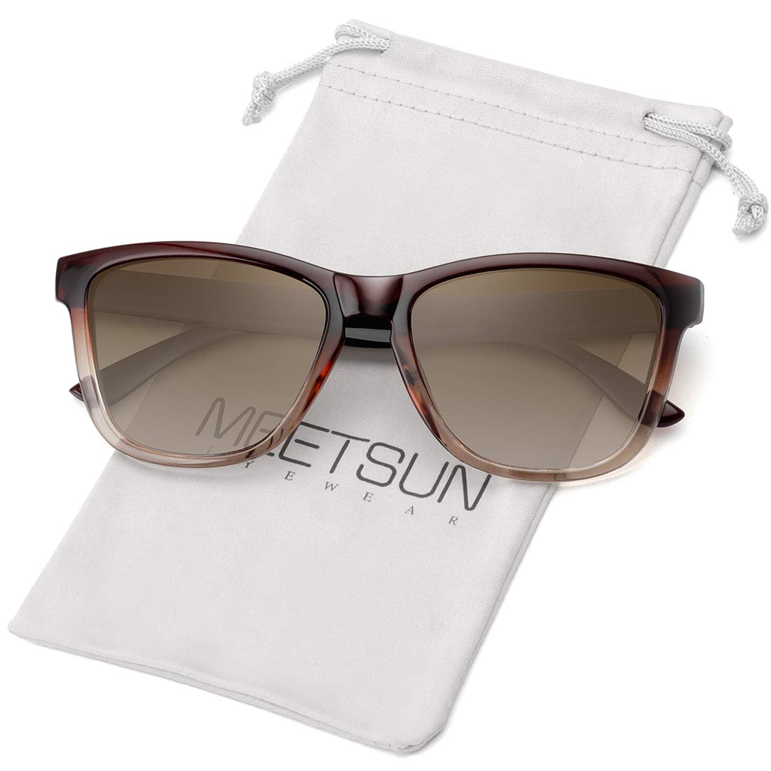 MEETSUN Polarized Sunglasses for Women Men Trendy Classic Retro Designer Style