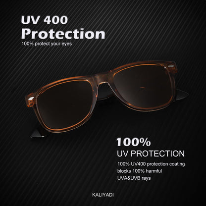 KALIYADI Polarized Sunglasses for Men and Women Matte Finish Sun glasses Color Mirror Lens UV Blocking (3 Pack)