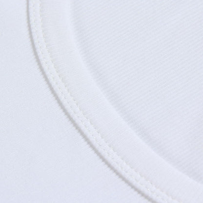 Roselux Women's Summer Scoop Neck Short Sleeve T-Shirts Ribbed Knit Slim Fitted Casual Basic Top