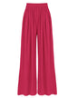 BTFBM Women's Casual Wide Leg Pants Summer Fall Clothes Pleated Elastic Waist Loose Palazzo Knit Trousers with Pockets