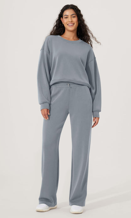 ODODOS Women's Modal Soft Wide Leg Pants with Pockets Adjustable Shockcord High Waist Casual Lounge Pants-27/29/31" Inseam