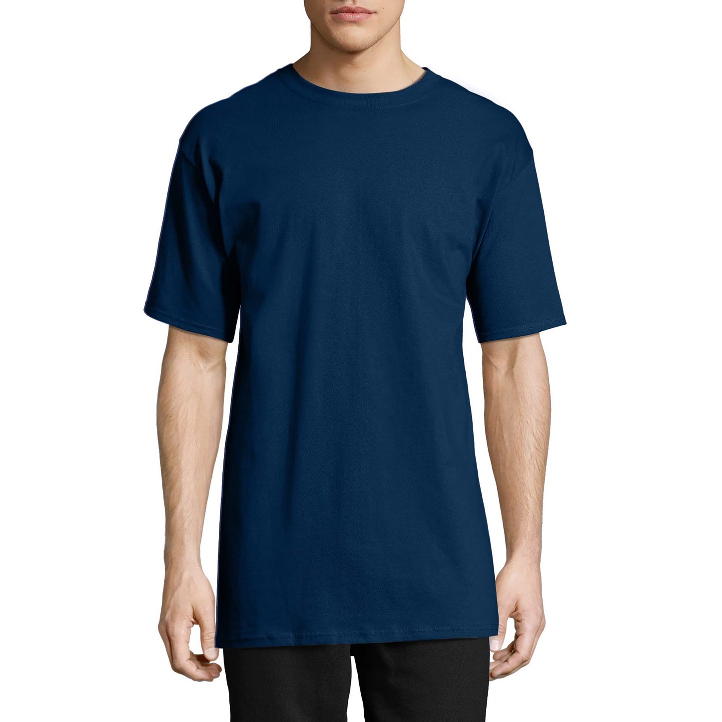 Hanes Men's Beefy-T T-Shirt, Heavyweight Cotton Tee, 1 Or 2 Pack, Big & Tall Sizes Available