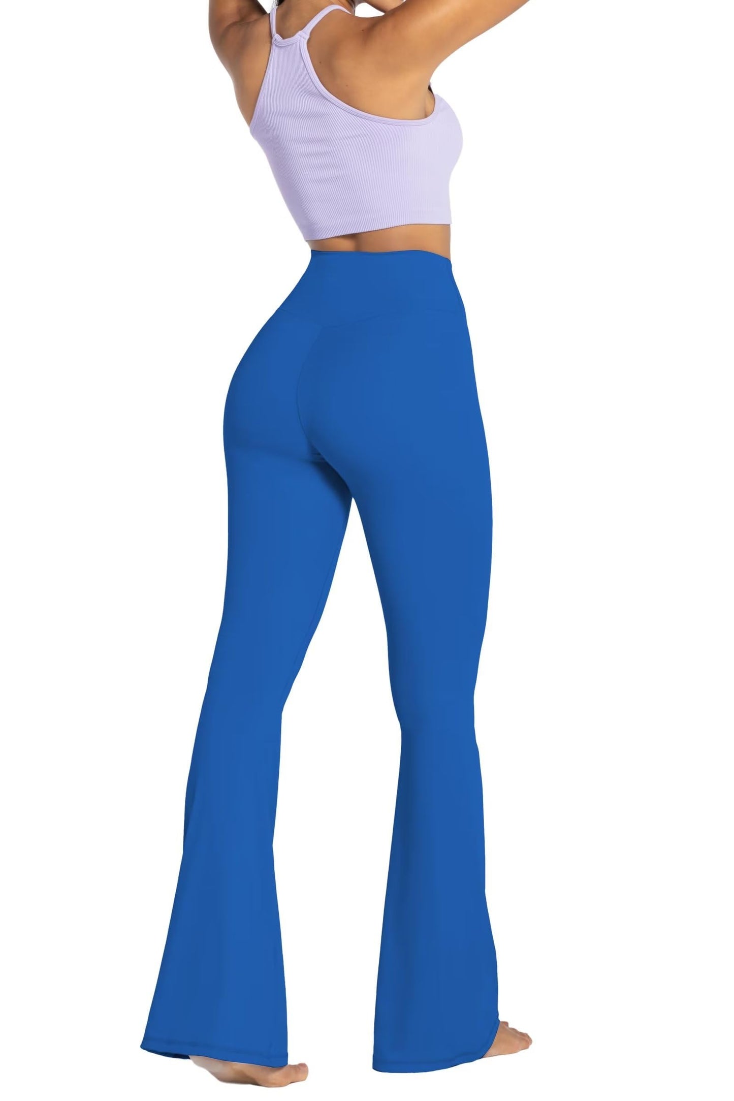 Sunzel Womens Flare Leggings with Tummy Control Crossover Waist and Wide Leg