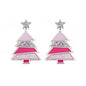 Christmas Earrings for Women Cute Colorful Acrylic Christmas Santa Claus Tree Gingerbread Men Earrings Funny Christmas Cat Dinosaur Earrings Xmas New Year Party Earrings Holiday Earrings