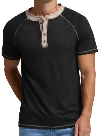 Sailwind Mens Henley Long/Short Sleeve T-Shirt Cotton Casual Shirt