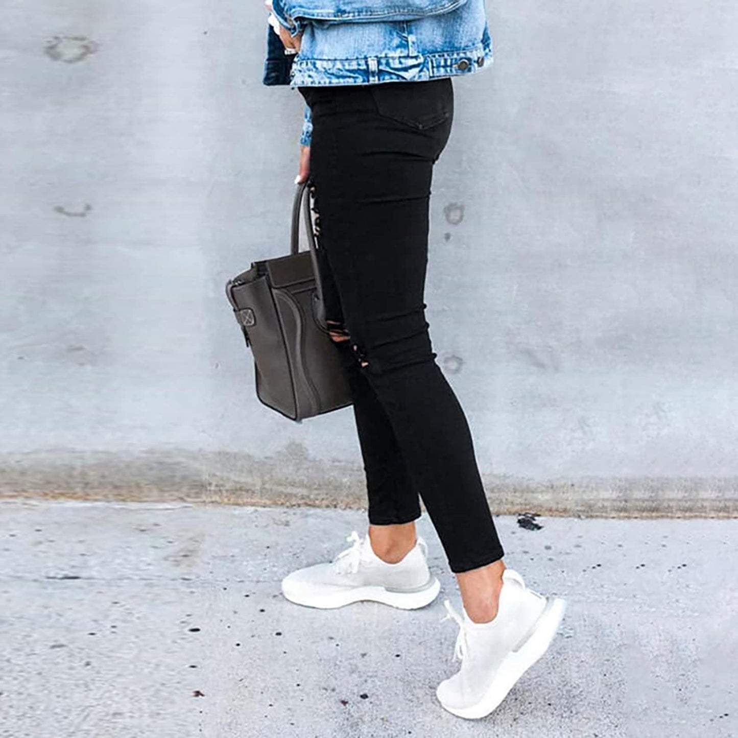 Women's Modern Straight Jeans Wide Leg Casual 2024 Boyfriend Cropped Raw Hem Denim Pants Cropped Wide-Leg Jeans