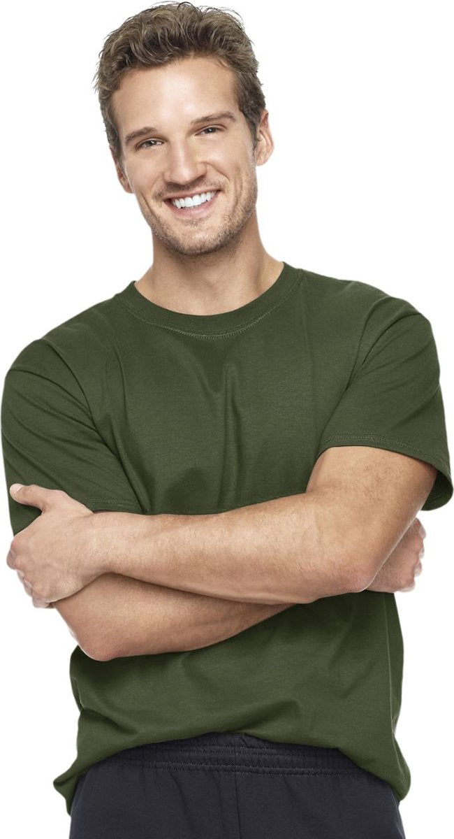 Hanes Men's Beefy-T T-Shirt, Heavyweight Cotton Tee, 1 Or 2 Pack, Big & Tall Sizes Available