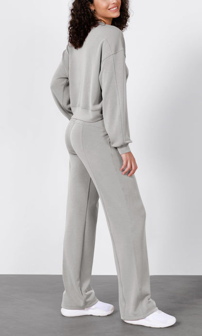 ODODOS Women's Modal Soft Wide Leg Pants with Pockets Adjustable Shockcord High Waist Casual Lounge Pants-27/29/31" Inseam