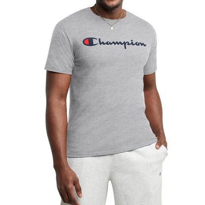 Champion Men's T-Shirt, Classic Graphic T-Shirt, Soft and Comfortable T-Shirts for Men, Script Logo (Reg. or Big & Tall)