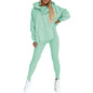 Lounge Sets for Women - 2 Piece Button Thick Outfits Sweatsuit Hoodies with Pants Fall Jogging Track Suits for Women