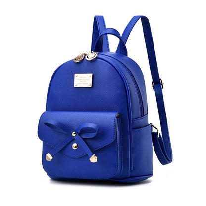 I IHAYNER Girls Bowknot Cute Leather Backpack Mini Backpack Purse for Women