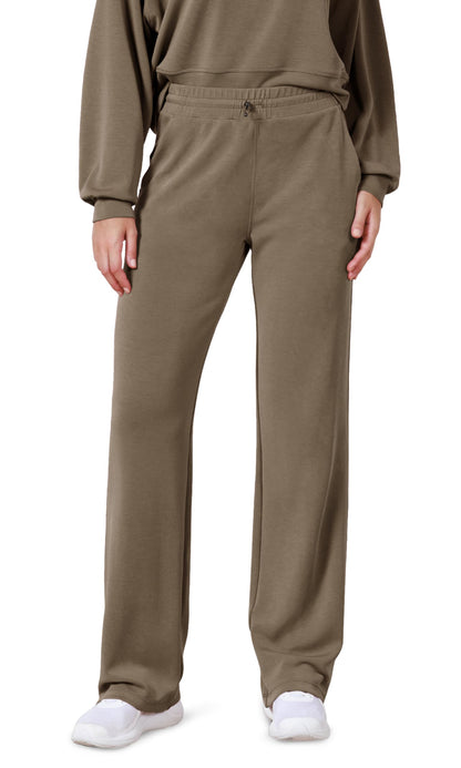 ODODOS Women's Modal Soft Wide Leg Pants with Pockets Adjustable Shockcord High Waist Casual Lounge Pants-27/29/31" Inseam