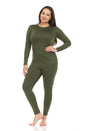 Thermajane Long Johns Thermal Underwear for Women Fleece Lined Base Layer Pajama Set Cold Weather