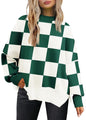 LILLUSORY Women's Oversized Batwing Sweaters 2024 Fall Outfits Crewneck Ribbed Knit Side Slit Trendy Pullover Tops
