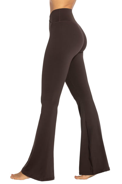 Sunzel Womens Flare Leggings with Tummy Control Crossover Waist and Wide Leg