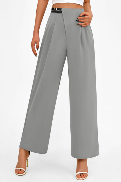 PRETTYGARDEN Women's Wide Leg Pants Dressy High Waisted Business Casual Work Office Suit Palazzo Pant Trousers