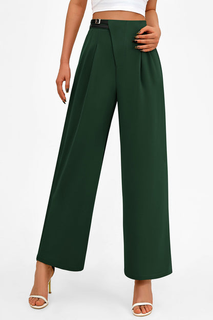 PRETTYGARDEN Women's Wide Leg Pants Dressy High Waisted Business Casual Work Office Suit Palazzo Pant Trousers