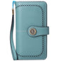 SENDEFN Wallets for Women Genuine Leather Credit Card Holder with RFID Blocking Large Capacity Wristlet
