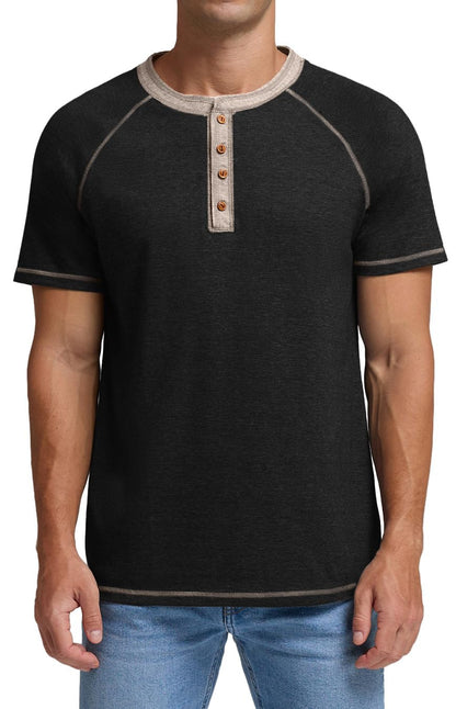 Sailwind Mens Henley Long/Short Sleeve T-Shirt Cotton Casual Shirt