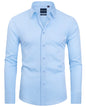 Alimens & Gentle Slim Fit Mens Dress Shirts for Men Button Down Long Sleeve Dress Shirts Wrinkle Free Formal Stain Proof