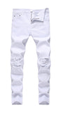 Men's Ripped Skinny Stretch Distressed Destroyed Slim Jeans Denim Pants