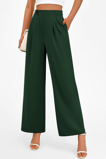 PRETTYGARDEN Women's Wide Leg Pants Dressy High Waisted Business Casual Work Office Suit Palazzo Pant Trousers