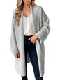 Saodimallsu Womens Long Cardigan Sweaters Chunky Open Front Oversized Slouchy Knit Fall Trendy Coatigan Jackets