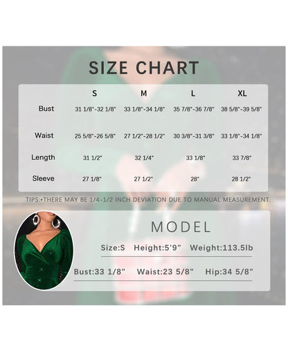 Sexyasasii Womens Wrap V Neck Long Sleeve Velvet Glitter A Line Cocktail Party Swing Fit and Flare Skater Mini Dress