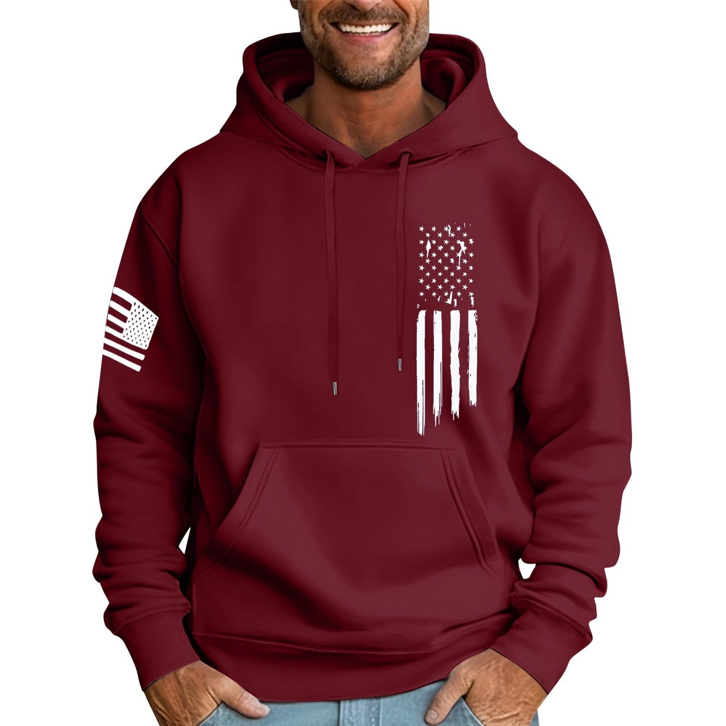 Men'S Trendy Hoodies Oversized Fleece Sweatshirts Fall Long Sleeve Hoodie Big and Tall Graphic Hoodie With Pockets
